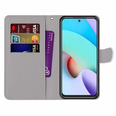 Xiaomi Redmi 10 Tracy fashion dėklas Black White Lion Head 2