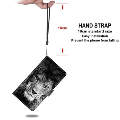 Xiaomi Redmi 10 Tracy fashion dėklas Black White Lion Head 5