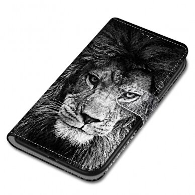 Xiaomi Redmi 10 Tracy fashion dėklas Black White Lion Head 7