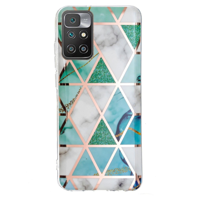 Xiaomi Redmi 10 Tracy nugarėlė Geometric marble green