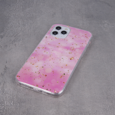 XIAOMI REDMI 10C/POCO C40 Gold Glam Pink Heart nugarėlė 3