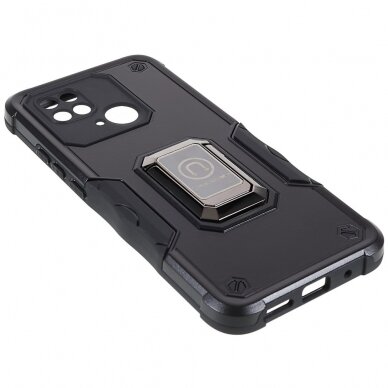 XIAOMI REDMI 10C/POCO C40 juoda RING FINGER nugarėlė 3