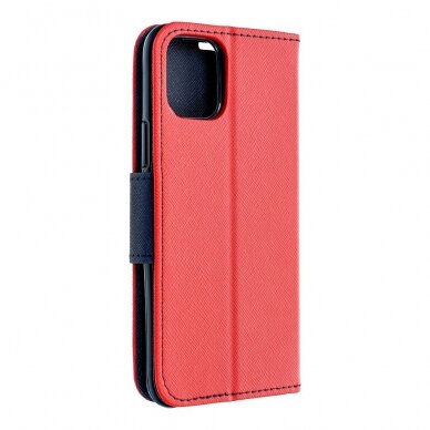 XIAOMI REDMI 10C/POCO C40 raudonas FANCY DIARY dėklas 8