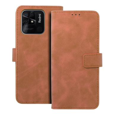XIAOMI REDMI 10C/POCO C40 brown VELVET dėklas 5