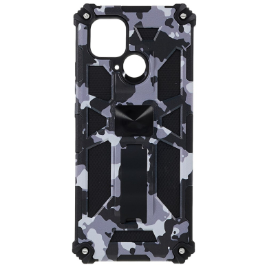 XIAOMI REDMI 10C/POCO C40 black camouflage ARMOR METAL nugarėlė 1