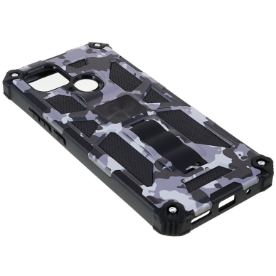 XIAOMI REDMI 10C/POCO C40 black camouflage ARMOR METAL nugarėlė 4