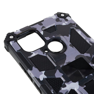 XIAOMI REDMI 10C/POCO C40 black camouflage ARMOR METAL nugarėlė 6