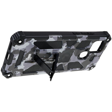 XIAOMI REDMI 10C/POCO C40 black camouflage ARMOR METAL nugarėlė 7