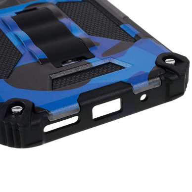 XIAOMI REDMI 10C/POCO C40 mėlyna camouflage ARMOR METAL nugarėlė 5