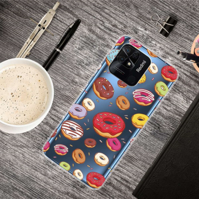 XIAOMI REDMI 10C/POCO C40 Tracy clear nugarėlė Donuts 3