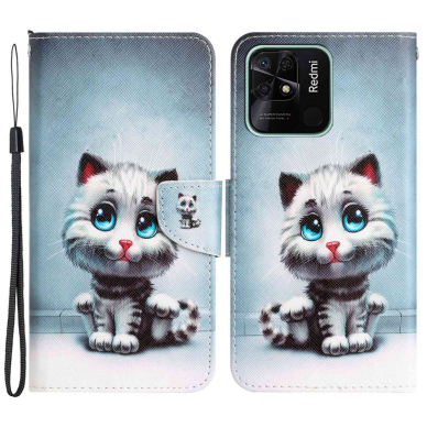 XIAOMI REDMI 10C/POCO C40 Tracy fashion dėklas Cat With Blue Eyes