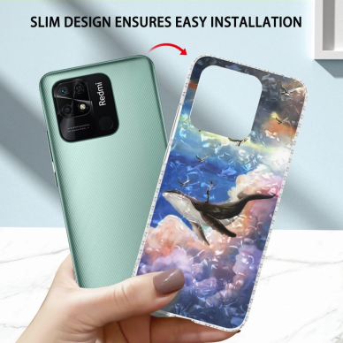 XIAOMI REDMI 10C/POCO C40 Tracy IMD IML nugarėlė Whale13 6