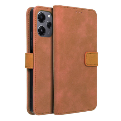 Xiaomi Redmi 12 brown VELVET dėklas 10