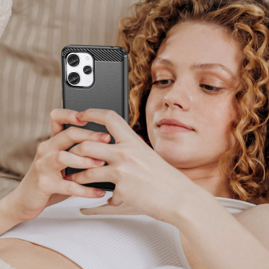 Xiaomi Redmi 12 juoda Tracy LYGCARBON nugarėlė 6