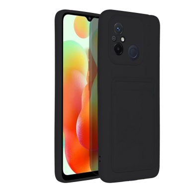 XIAOMI REDMI 12C juoda nugarėlė SOLID WITH CARD SLOT 8