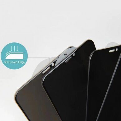 Xiaomi Redmi 13C black pilnas 5D PRIVACY stiklas 2