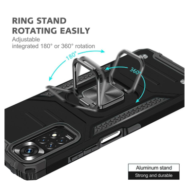 Xiaomi Redmi 13C/Poco C65 black NITRO RING ARMOR nugarėlė 5