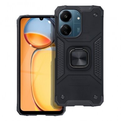 Xiaomi Redmi 13C/Poco C65 black NITRO RING ARMOR nugarėlė 9