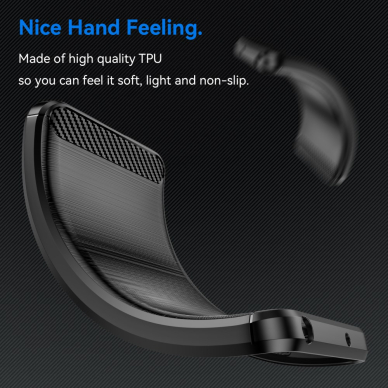 Xiaomi Redmi 13C/Poco C65 black LYGCARBON nugarėlė 3