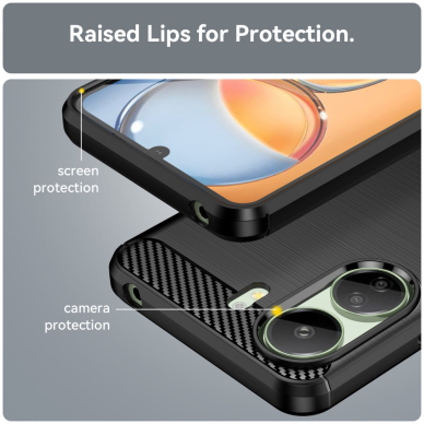 Xiaomi Redmi 13C/Poco C65 black LYGCARBON nugarėlė 5