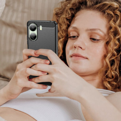 Xiaomi Redmi 13C/Poco C65 black LYGCARBON nugarėlė 6