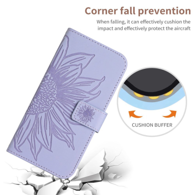Xiaomi Redmi 13C/Poco C65 MEZZO Light Purple Sunflower dėklas 5