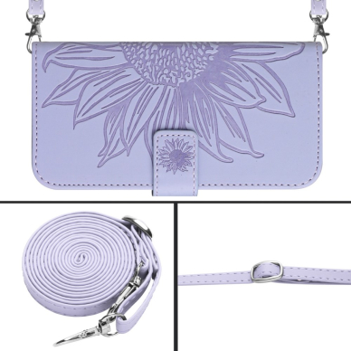 Xiaomi Redmi 13C/Poco C65 MEZZO Light Purple Sunflower dėklas 7