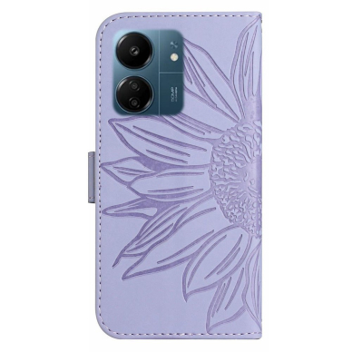 Xiaomi Redmi 13C/Poco C65 MEZZO Light Purple Sunflower dėklas 9