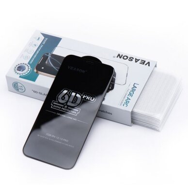 Xiaomi Redmi 14C / POCO C75 black pilnas 6D PRO VEASON stiklas 4