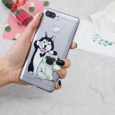 XIAOMI REDMI 6/6A tracy slim clear nugarėlė Husky 4