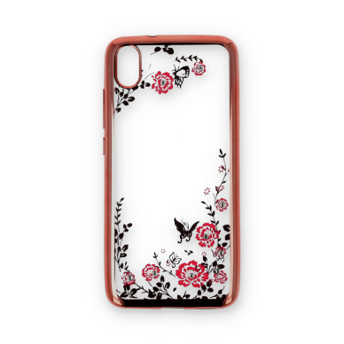 Xiaomi Redmi 7A rausva perfect FLOWERS nugarėlė 1