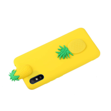 Xiaomi Redmi 9A geltona nugarėlė Ananasas 4D 3