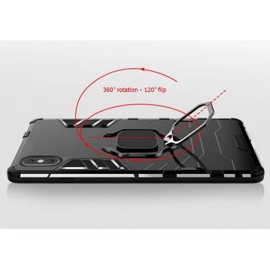 Xiaomi Redmi 9A juoda RING ARMOR nugarėlė 4