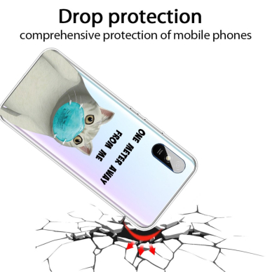 Xiaomi Redmi 9A Tracy nugarėlė Cat with mask 1