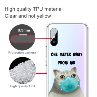 Xiaomi Redmi 9A Tracy nugarėlė Cat with mask 2