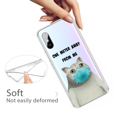 Xiaomi Redmi 9A Tracy nugarėlė Cat with mask 3