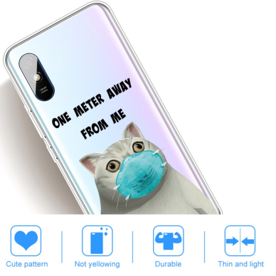 Xiaomi Redmi 9A Tracy nugarėlė Cat with mask 4