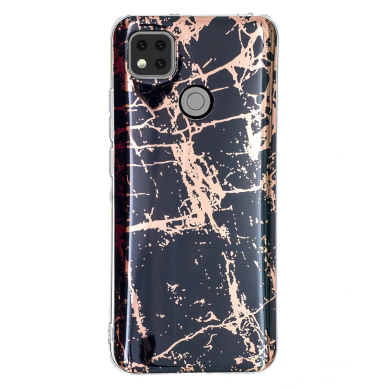 Xiaomi Redmi 9C/10A Tracy nugarėlė Black&gold Marble+ 1
