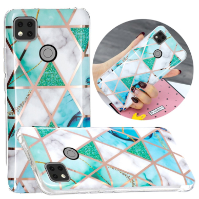 Xiaomi Redmi 9C/10A Tracy nugarėlė Geometric green marble