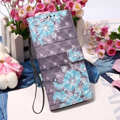 XIAOMI REDMI 9T /POCO M3 Tracy fashion 3D dėklas Blue Flower 2