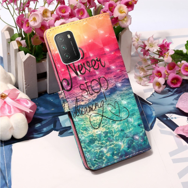 XIAOMI REDMI 9T /POCO M3 Tracy fashion 3D dėklas Never Stop Dreaming 3