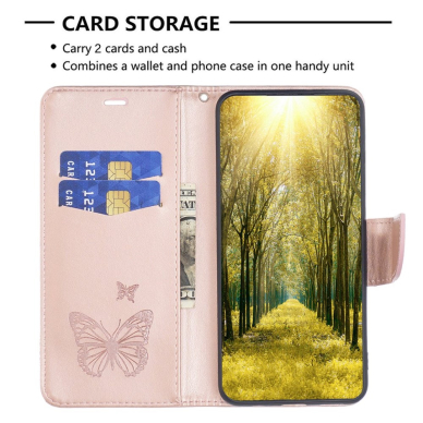 XIAOMI REDMI A1/REDMI A2 rausvas Tracy K.FLEXI dėklas Drugeliai 2