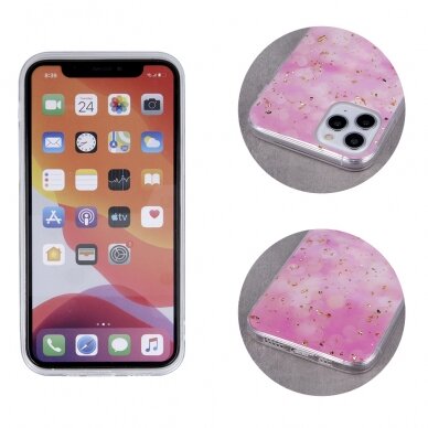 XIAOMI REDMI NOTE 10 PRO/10 PRO MAX Gold Glam Pink Heart nugarėlė 2