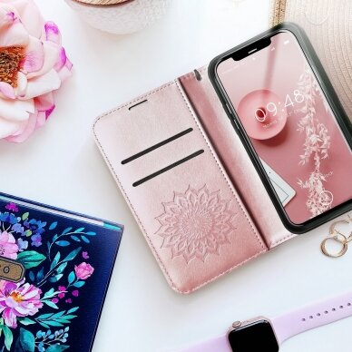 Xiaomi REDMI NOTE 10 PRO/10 PRO MAX MEZZO rausvas Mandala dėklas 5