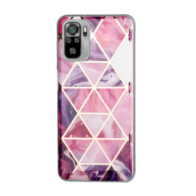 XIAOMI REDMI NOTE 10/10s/POCO M5s Tracy nugarėlė Geometric marble purple