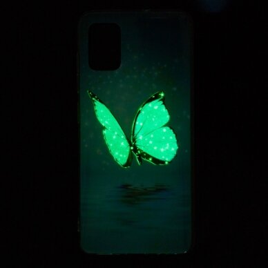 XIAOMI REDMI NOTE 10/10s/POCO M5s Tracy nugarėlė šviečianti tamsoje Blue Butterfly 1