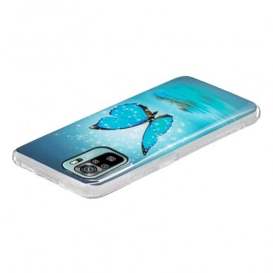 XIAOMI REDMI NOTE 10/10s/POCO M5s Tracy nugarėlė šviečianti tamsoje Blue Butterfly 3
