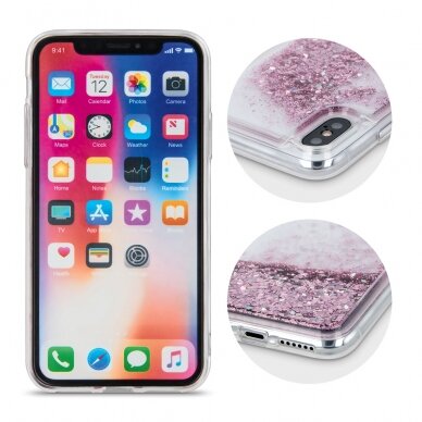 Xiaomi REDMI NOTE 11 PRO /NOTE 12 PRO rausva Water Sparkle nugarėlė 4