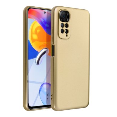 XIAOMI REDMI NOTE 11/11S aukso spalvos METALLIC nugarėlė 1