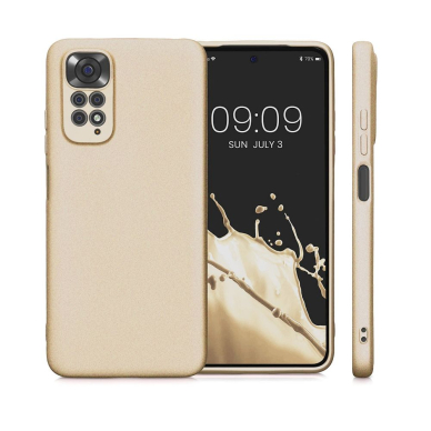 XIAOMI REDMI NOTE 11/11S aukso spalvos METALLIC nugarėlė 2